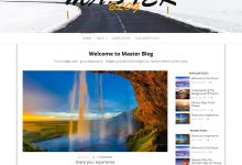 简洁优雅的WordPress旅游博客免费主题Master Blog-主题秀