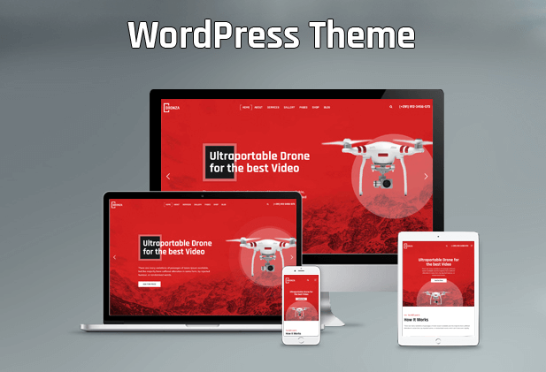 定价59美金 WP 无人机航拍付费主题 Dronza 8.2止